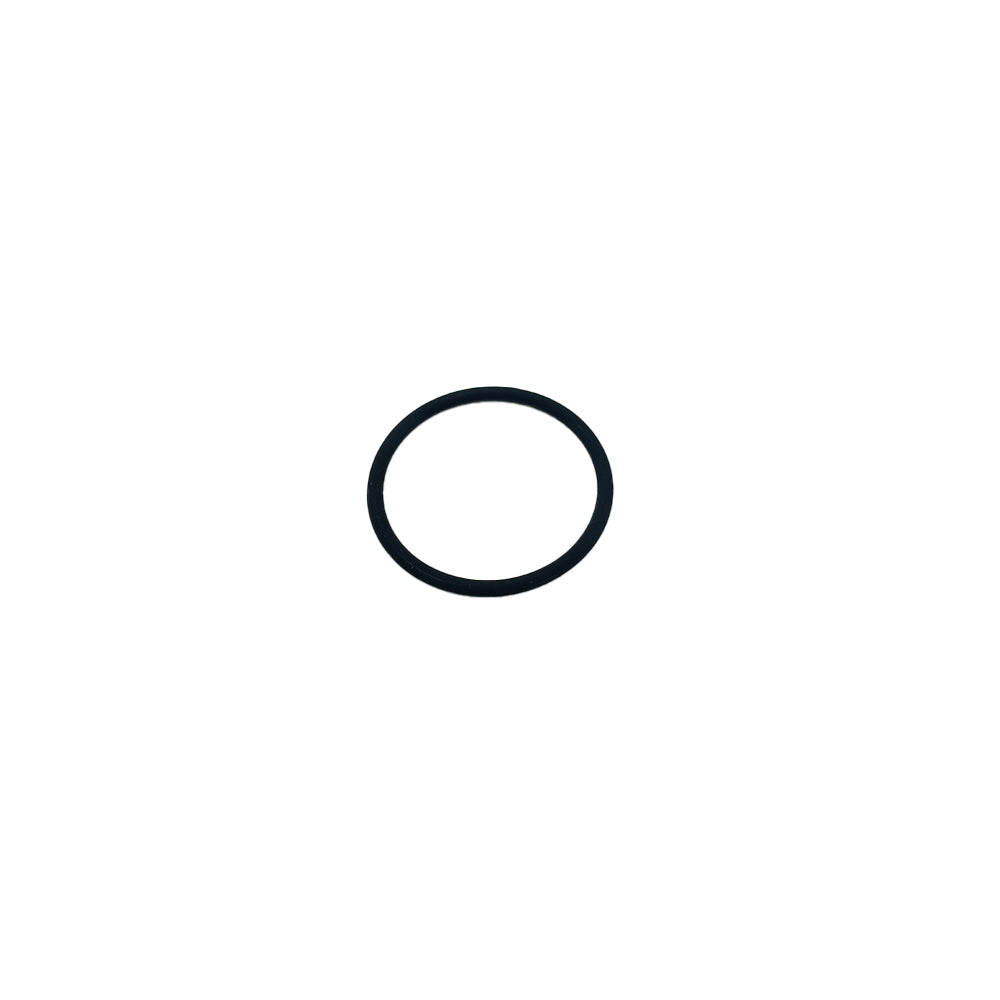 black rubber ring displayed on a white background