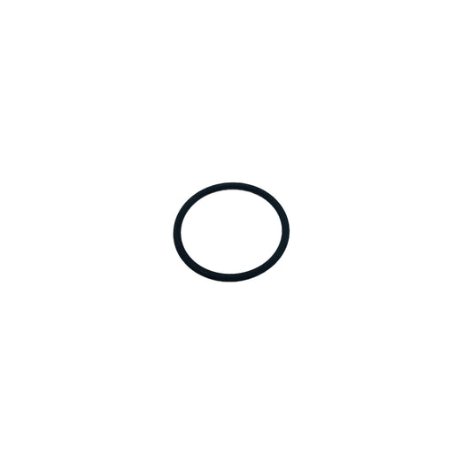 black rubber ring displayed on a white background